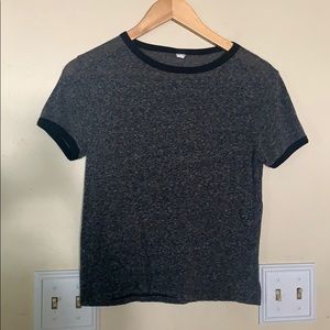 Black & Gray Crop Top / Half Shirt 💋